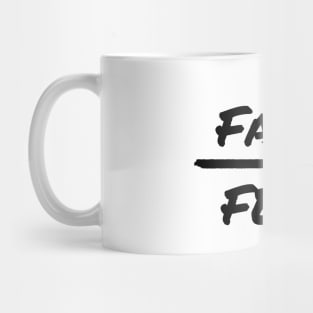 Faith over fear - black Mug